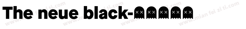 The neue black字体转换